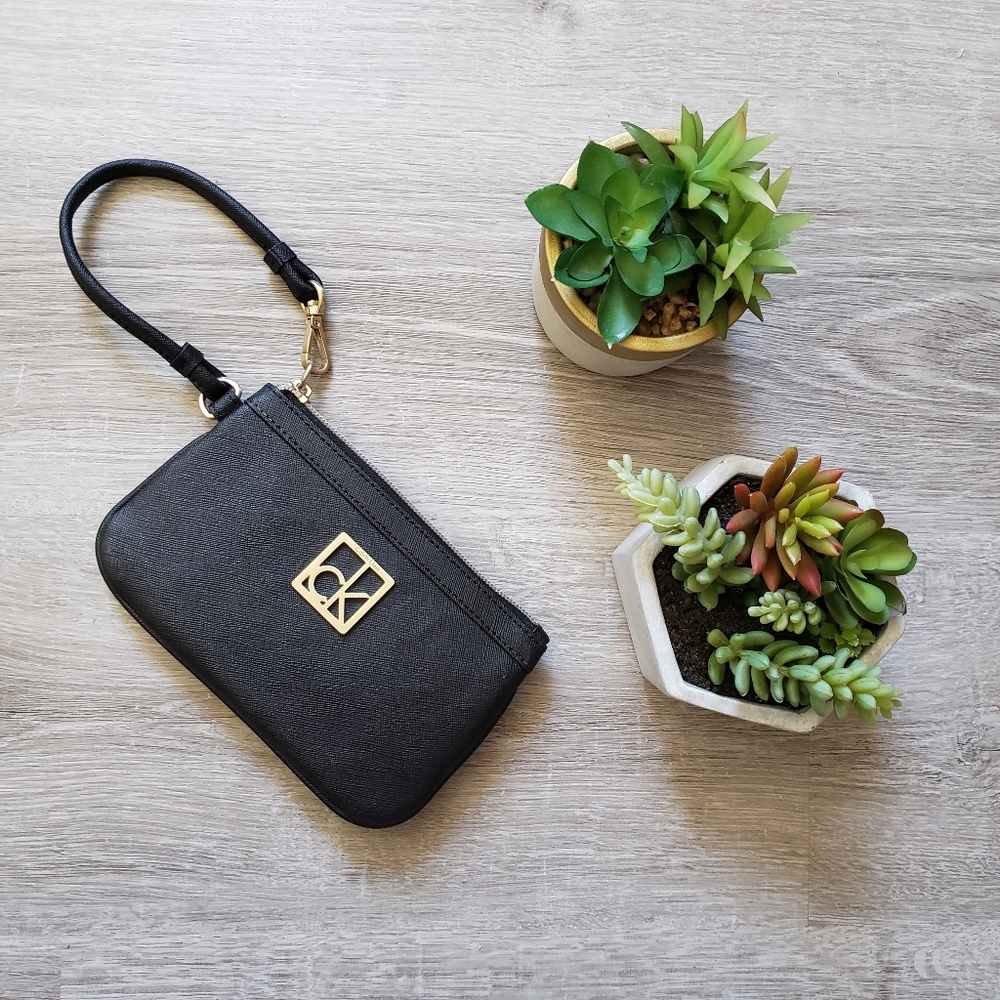Calvin Klein Black Wristlet